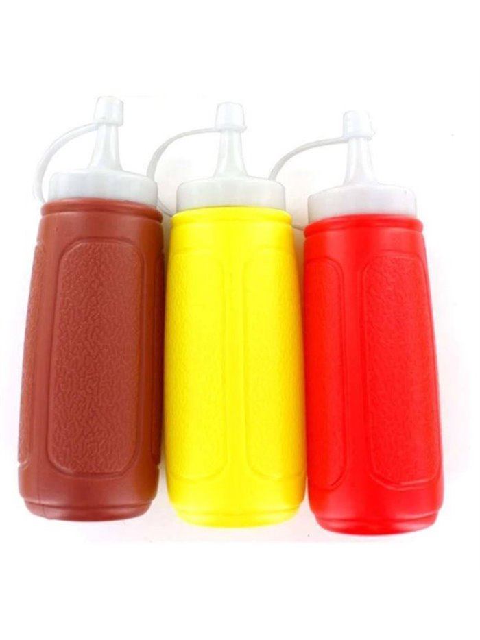 24026 - Ketchup Squeeze Bottles - 3 Pcs - Box:  - Loc: J8