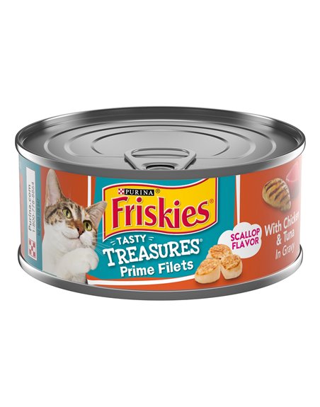24083 - Friskies Cat Food Chicken Tuna, 5 oz. - (24 Cans) - Box:  - Loc: E13