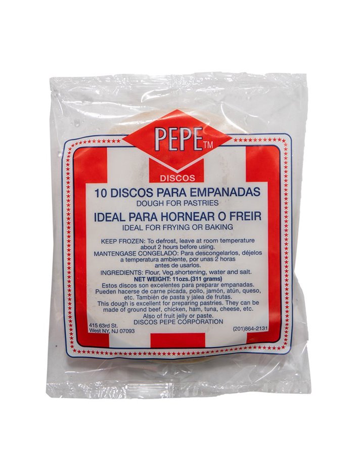 24293 - Disco Pepe Corp, Masa para Empanadas - 10/24 Pkg ( 25 lb. ) - Box:  - Loc: NV-2