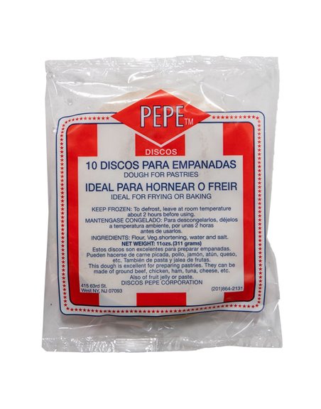 24293 - Disco Pepe Corp, Masa para Empanadas - 10/24 Pkg ( 25 lb. ) - Box:  - Loc: NV-2