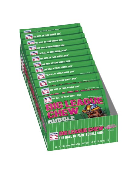 24389 - Big League Chew, Watermelon - 12 Count - Box:  - Loc: R11