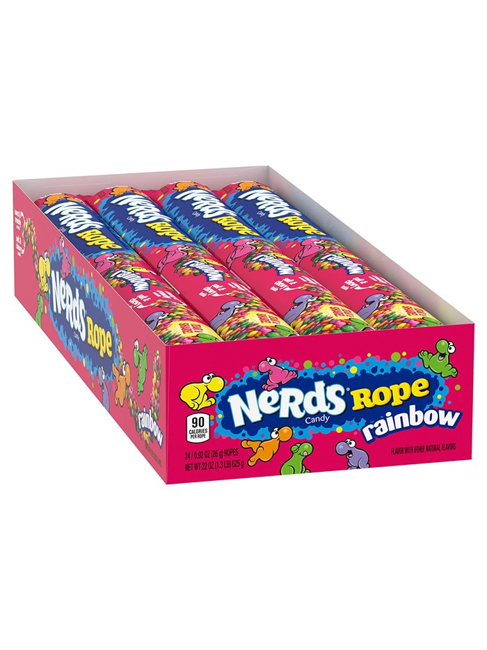 24408 - Nerds Rope, Rainbow - 24 Count - Box:  - Loc: L10
