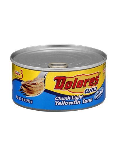 24422 - Dolores Chunk Light Tuna in Water - 10 oz. - Box:  - Loc: M4