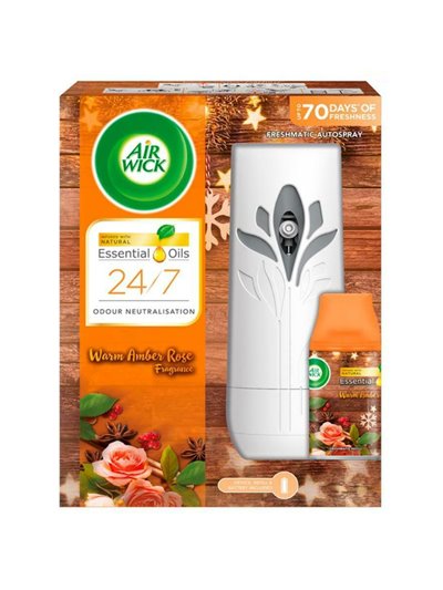 24687 - Air Wick Freshmatic Autospray Kit, Warm Amber Rose - 250ml. (Case of 4) - BOX: 4 Units