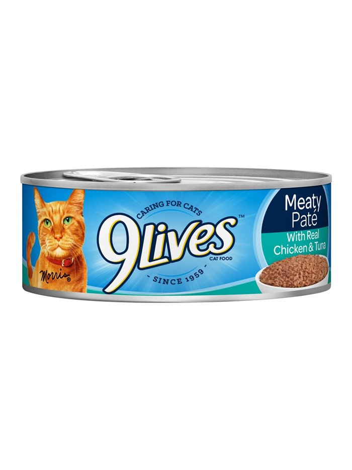 24514 - 9Lives Meaty Pate With Real Tuna & Chicken - 5.5 oz - (Case Of 24) - Box:  - Loc: A8