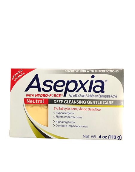24932 - Asepxia Acne Bar Neutral Deep Cleansing Gentle Care - 4 oz. (113gr) - Box:  - Loc: K1