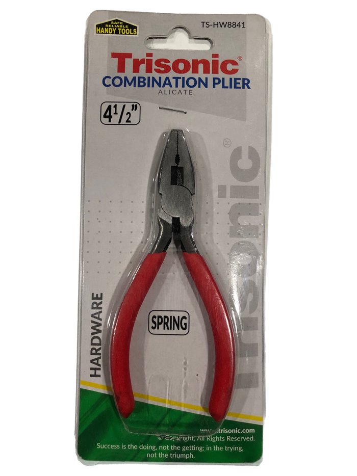 25072 - Trisonic Combination Plier 4.5" ( TS-HW8841 ) - Box:  - Loc: A1