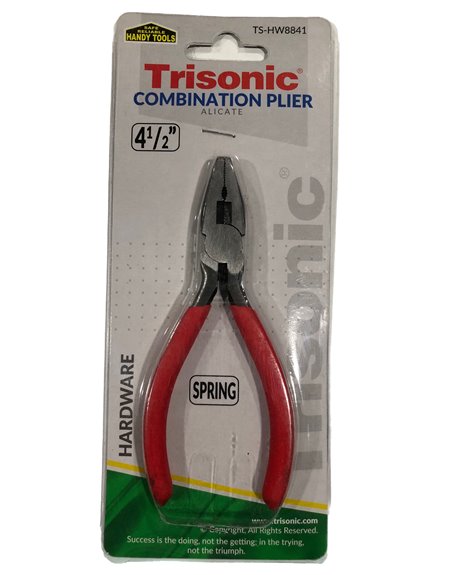 25072 - Trisonic Combination Plier 4.5" ( TS-HW8841 ) - Box:  - Loc: A1