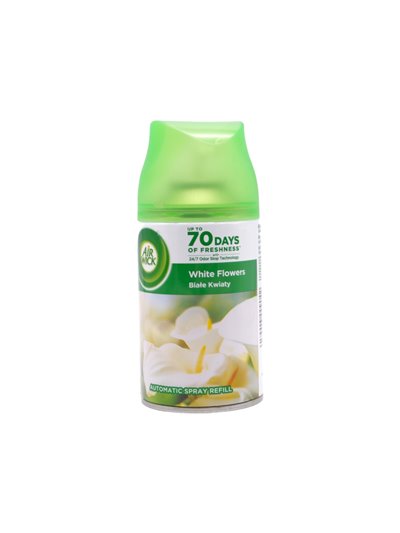 25323 - Air Wick Freshmatic Refill Can, White Flowers - 250ml. (Case of 6) - BOX: 6 Units