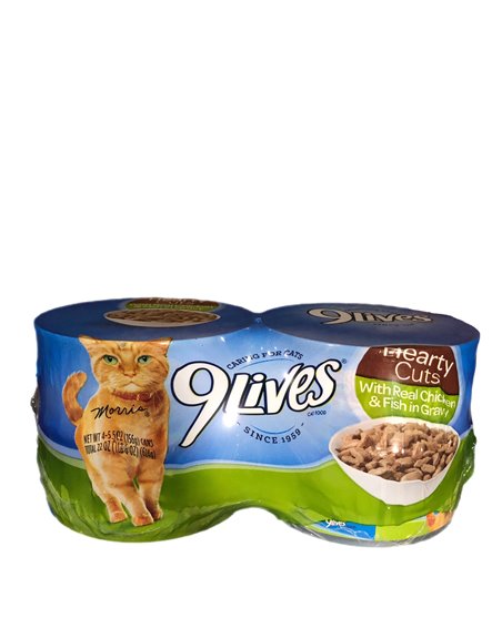 25658 - 9Lives  Chicken & Fish Dinner - 5.5 oz - (Case Of 24) - Box:  - Loc: A8