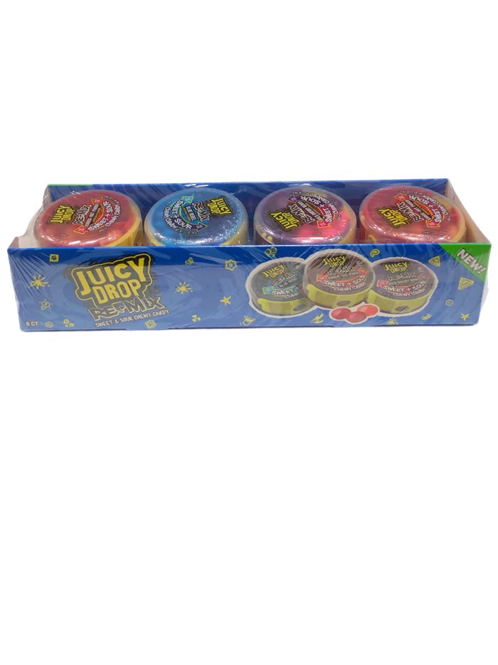 25707 - Juicy Drop Pop Remix Sweet & Sour Chewy Candy - 8ct - Box:  - Loc: L6