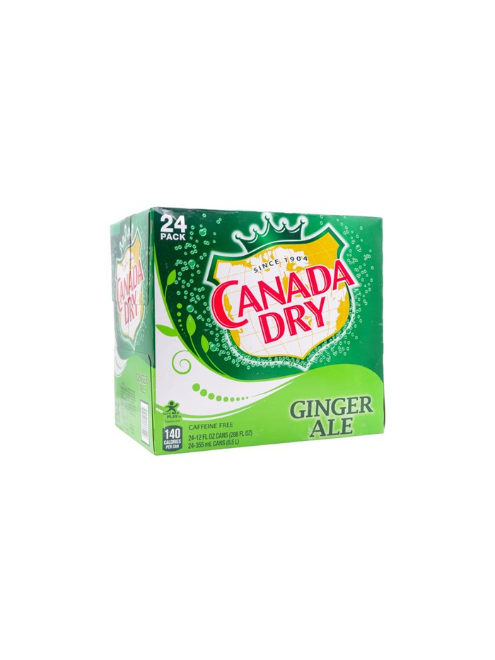 26108 - Canada Dry Ginger - 12 fl. oz. ( 24 Cans ) - Box:  - Loc: D2