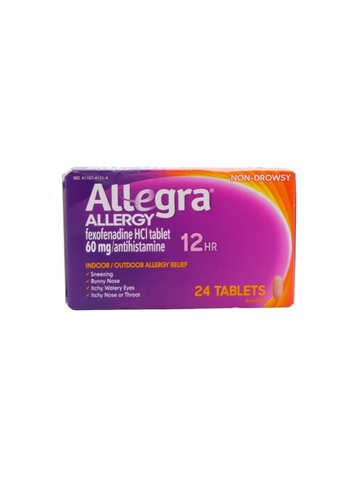 26195 - Allegra Allergy 24 Hr 180mg - 24ct - Box:  - Loc: K3