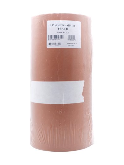 26746 - 15" 40 Premium Roll Treated Paper Peach
15 1000 15x1000 15 x 1000 - Box:  - Loc: I12