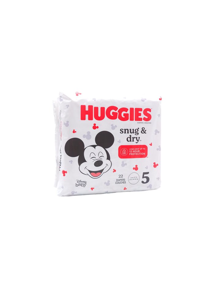 26926 - Huggies Baby Diapers Jumbo Snug & Dry -  Size 5 (Case of 4/22's) - Box:  - Loc: L8