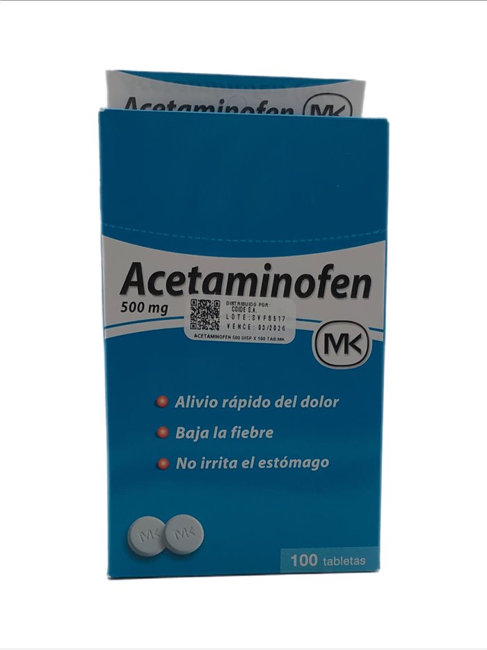 26985 - Acetaminofen MK Display - 100ct - Box:  - Loc: K7
