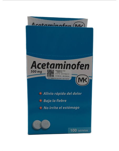 26985 - Acetaminofen MK Display - 100ct - Box:  - Loc: K7