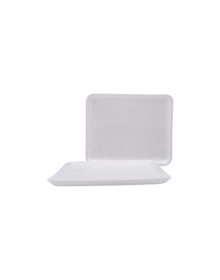 27100 - 2W White Foam Tray 500ct - Box:  - Loc: 