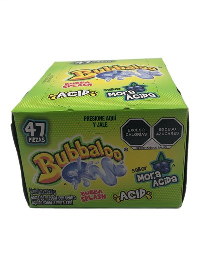 27398 - Bubbaloo Mora Acida - 47ct/239g - Box:  - Loc: 22M