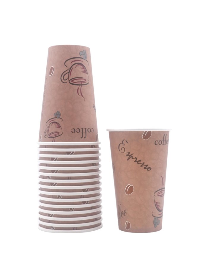 27424 - Paper Hot Cups 16oz. 1,000pcs. (20x50) - Box:  - Loc: 