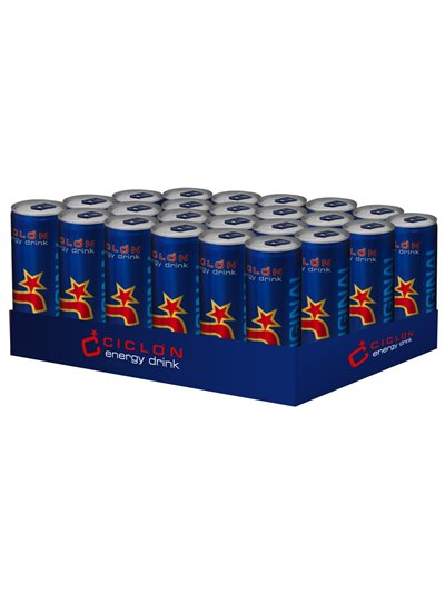 125 - Ciclon Energy Drink - 8.3 fl. oz. (24 Pack) - Box:  - Loc: E4