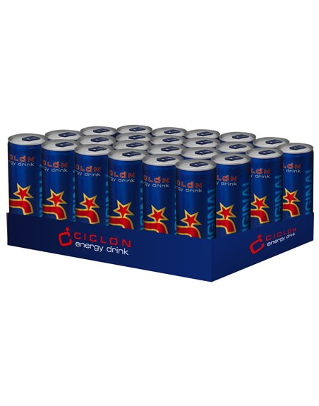 125 - Ciclon Energy Drink - 8.3 fl. oz. (24 Pack) - Box:  - Loc: E4
