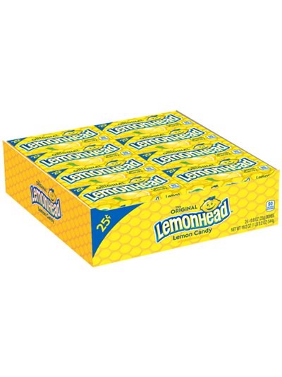 914 - Lemonhead Original Lemon Candy - 24ct - Box:  - Loc: L9