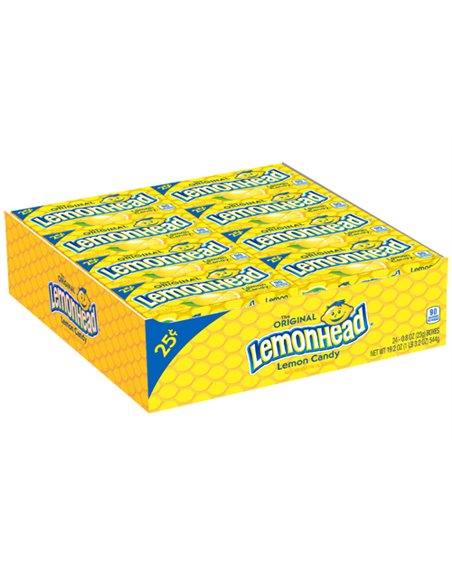 914 - Lemonhead Original Lemon Candy - 24ct - Box:  - Loc: L9