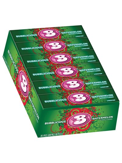 1204 - Bubblicious Watermelon - 18/5ct - Box:  - Loc: N1