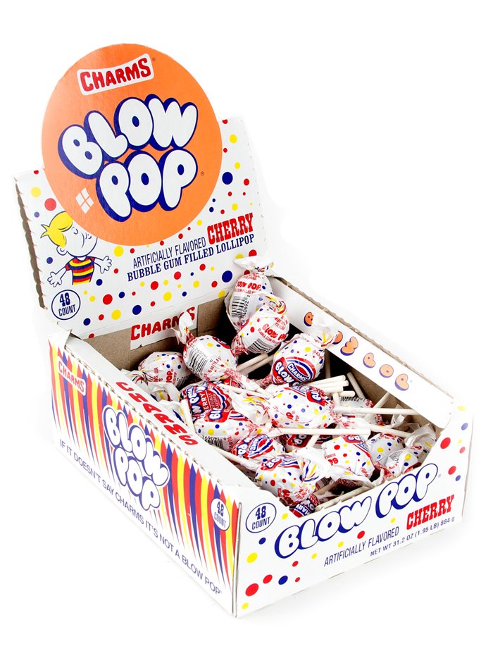 1495 - Blow Pop Cherry - 48ct - Box:  - Loc: M3