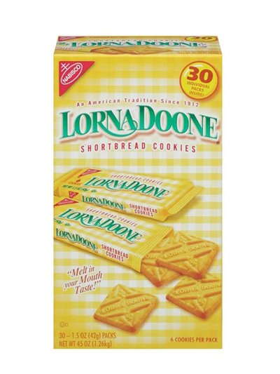 1567 - Lorna Doone Cookies - 30 Pack - Box:  - Loc: F3
