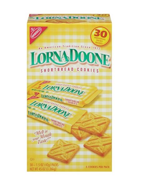 1567 - Lorna Doone Cookies - 30 Pack - Box:  - Loc: F3