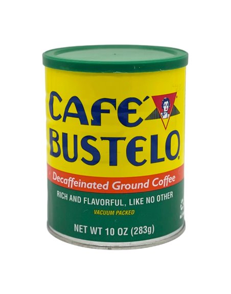 1842 - Bustelo Coffee Decaffeinated - 10 oz. (12 Cans) - Box:  - Loc: G6