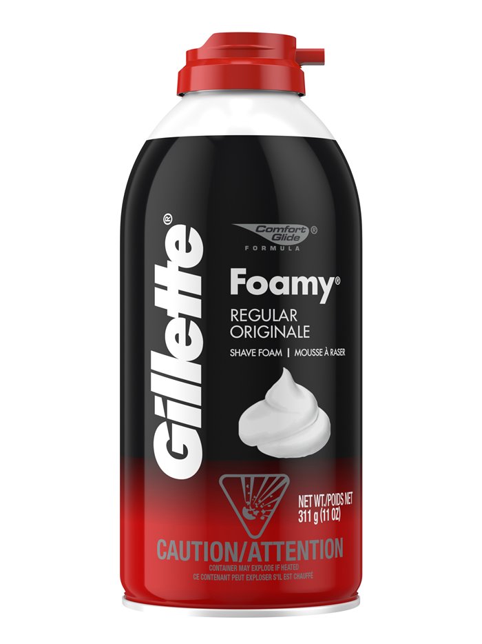 2695 - Gillette Foamy Regular (Red) - 11 oz. (Case of 12) - Box:  - Loc: K11