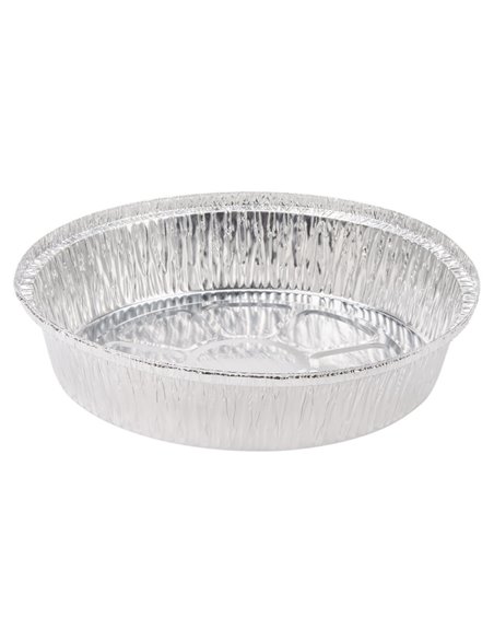 3343 - Aluminum Pan Round Plates 8" - 500ct - Box:  - Loc: N10