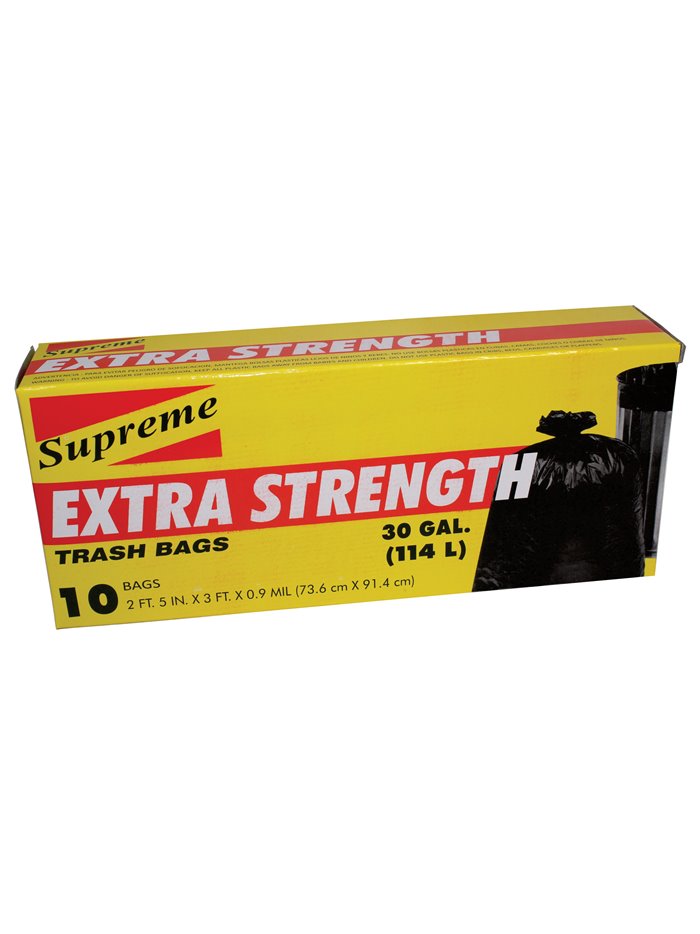 4580 - Supreme/Magic Trash Bag, 30 Gal - 10 Bags (Case of 24) - Box:  - Loc: D7