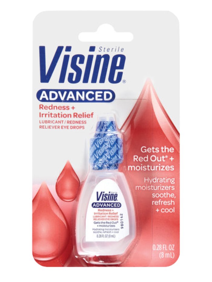 4738 - Visine Advance Redness + Irritation Relief - 0.28 fl. oz. - Box:  - Loc: K1