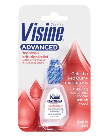 4738 - Visine Advance Redness + Irritation Relief - 0.28 fl. oz. - Box:  - Loc: K1