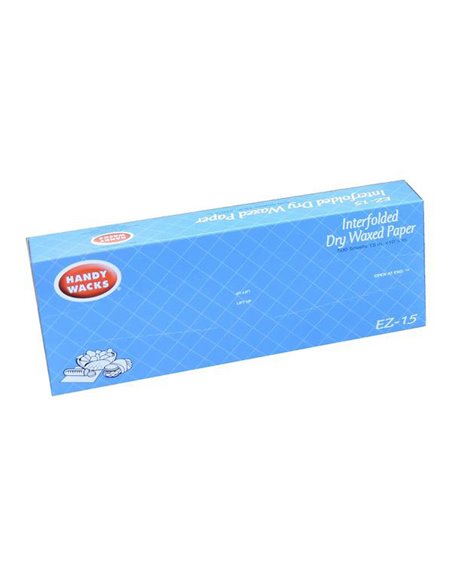 6537 - Handy Wacks EZ-15 Deli Dry Waxed Paper - 500 Sheets - Box:  - Loc: Q4