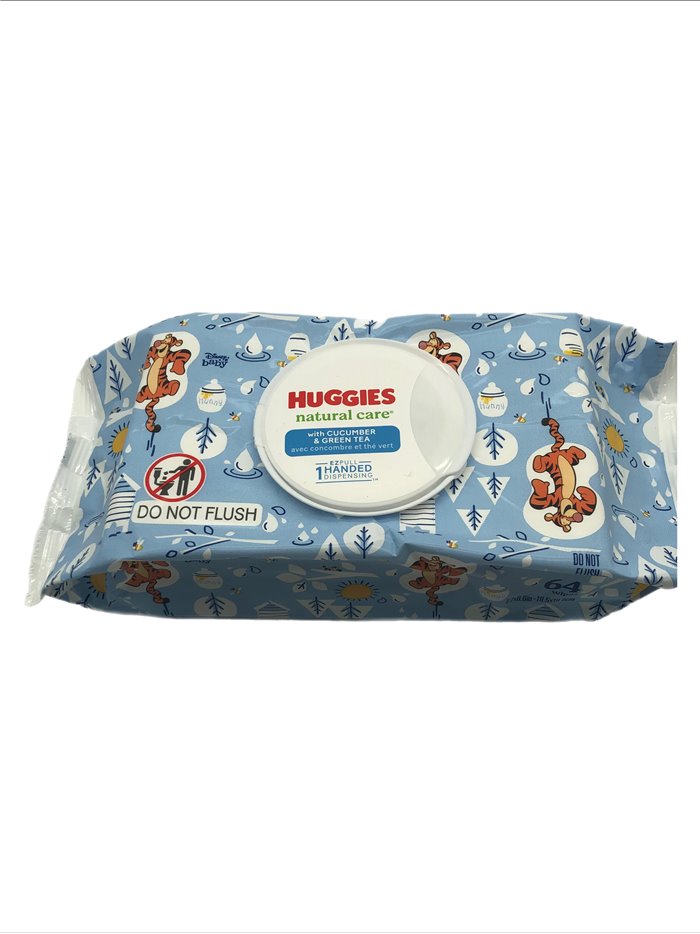 Huggies Natural Care Wipes, Cucumber Green Tea (Case of
