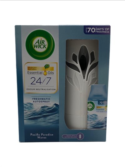 28596 - Air Wick Refill Freshmatic Machine + Can, Pacific Paradise Waves - 250ml (Case of 4) - BOX: 4 Units