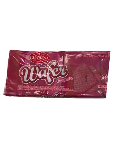 27971 - Guarina Wafer Strawberry - 12 Pack/8.89 oz. - Box:  - Loc: N9