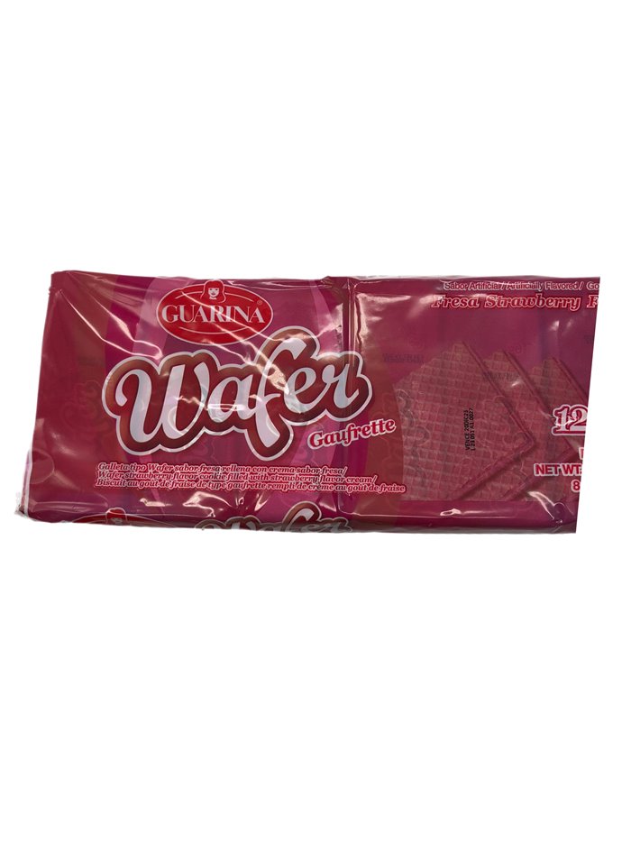27971 - Guarina Wafer Strawberry - 12 Pack/8.89 oz. - Box:  - Loc: N9