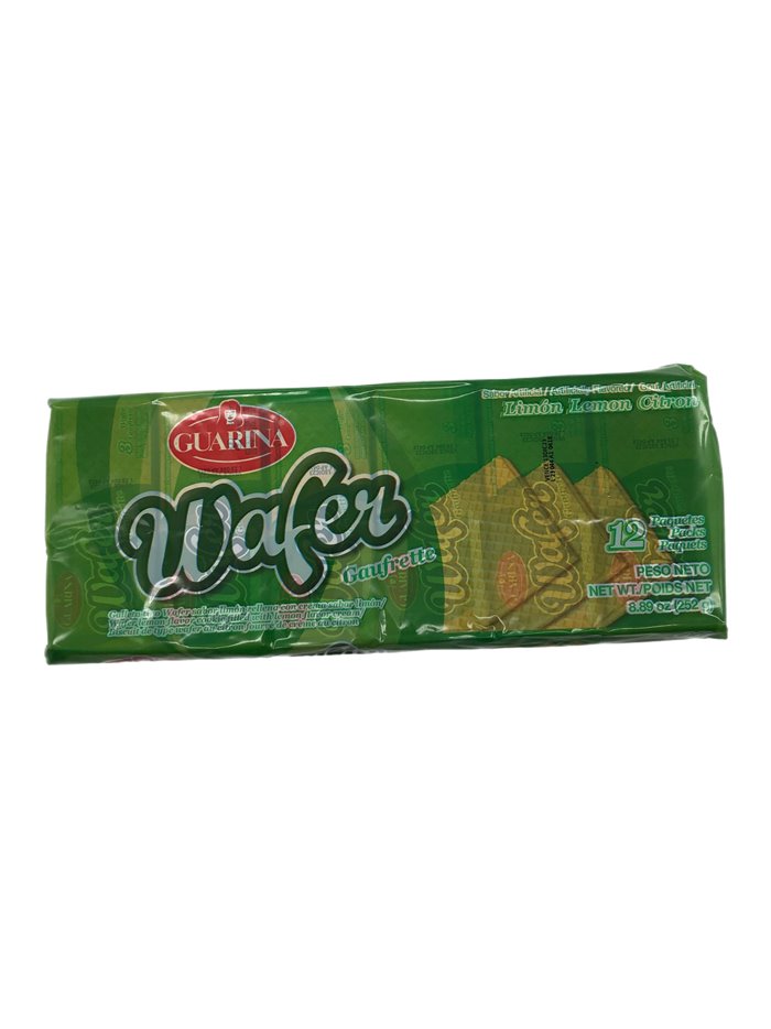 27972 - Guarina Wafer Lemon - 12 Pack/8.89 oz. - Box:  - Loc: N9