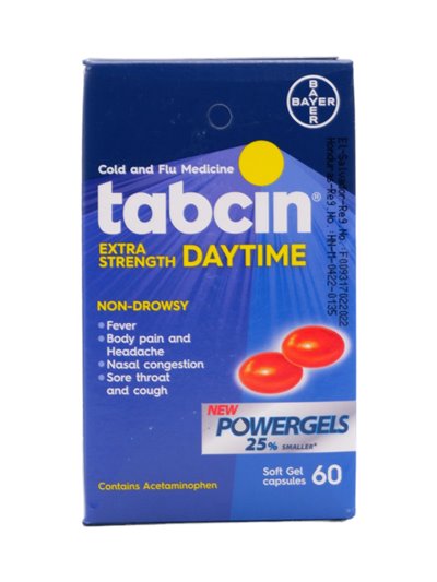 28061 - Tabcin Extra Strength Daytime ( Blue ) - 60ct - Box:  - Loc: K5