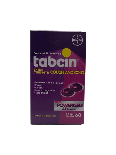 28074 - Tabcin Extra Strength Cough And Cold  ( Morado ) - 60ct - Box:  - Loc: K5