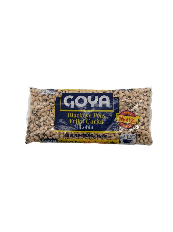 28085 - Goya Black Eyes Peas/ Frijol Carita Beans - 1 Lb. Bag (Case of 24) - Box:  - Loc: G9