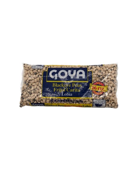 28085 - Goya Black Eyes Peas/ Frijol Carita Beans - 1 Lb. Bag (Case of 24) - Box:  - Loc: G9