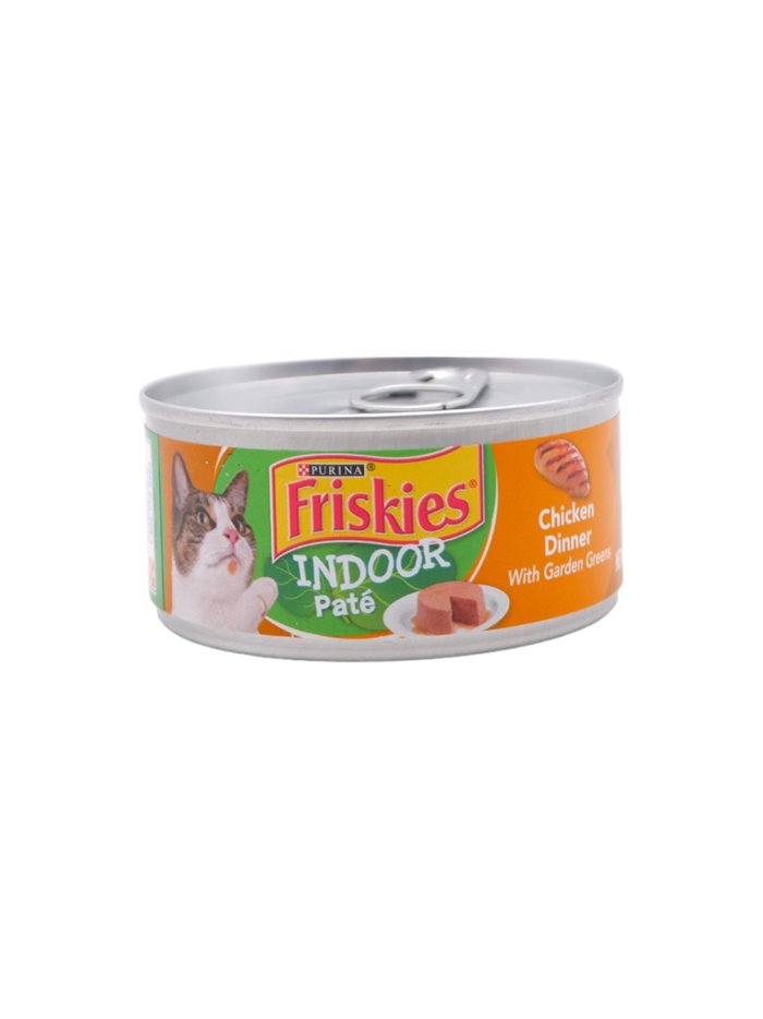 28131 - Friskies Cat Food Indoor Chicken & Turkey Casserole With Garden Greens In Gravy  , 5.5 oz. - (24 Cans) - Box:  - Loc: E1