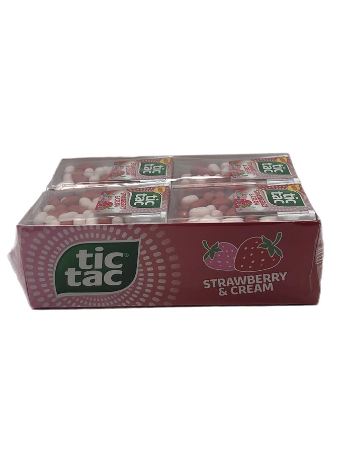 28181 - Tic Tac Strawberry & Cream - 12ct - Box:  - Loc: N1
